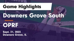 Downers Grove South  vs OPRF Game Highlights - Sept. 21, 2023