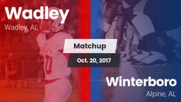 Matchup: Wadley  vs. Winterboro  2017
