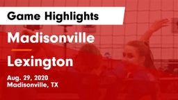 Madisonville  vs Lexington  Game Highlights - Aug. 29, 2020