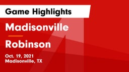 Madisonville  vs Robinson  Game Highlights - Oct. 19, 2021