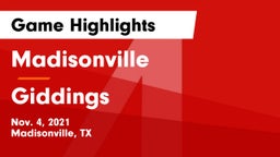 Madisonville  vs Giddings  Game Highlights - Nov. 4, 2021