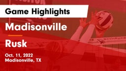 Madisonville  vs Rusk  Game Highlights - Oct. 11, 2022