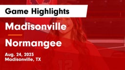 Madisonville  vs Normangee  Game Highlights - Aug. 24, 2023