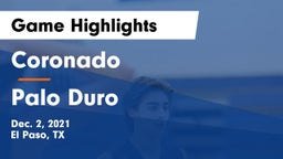 Coronado  vs Palo Duro  Game Highlights - Dec. 2, 2021