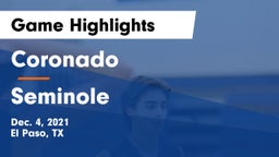 Coronado  vs Seminole  Game Highlights - Dec. 4, 2021