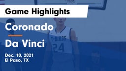 Coronado  vs Da Vinci Game Highlights - Dec. 10, 2021