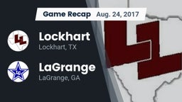 Recap: Lockhart  vs. LaGrange  2017