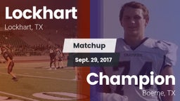 Matchup: Lockhart  vs. Champion  2017