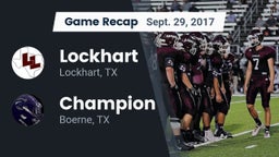Recap: Lockhart  vs. Champion  2017
