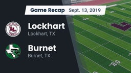 Recap: Lockhart  vs. Burnet  2019