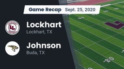 Recap: Lockhart  vs. Johnson  2020