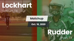 Matchup: Lockhart  vs. Rudder  2020