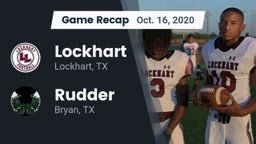 Recap: Lockhart  vs. Rudder  2020