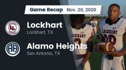 Recap: Lockhart  vs. Alamo Heights  2020