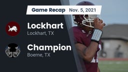 Recap: Lockhart  vs. Champion  2021