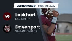 Recap: Lockhart  vs. Davenport  2022