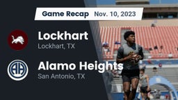Recap: Lockhart  vs. Alamo Heights  2023