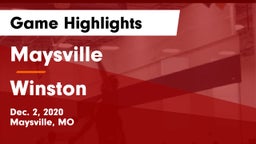 Maysville  vs Winston  Game Highlights - Dec. 2, 2020