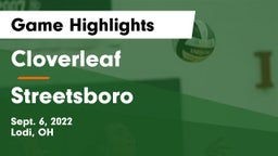 Cloverleaf  vs Streetsboro  Game Highlights - Sept. 6, 2022