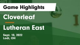 Cloverleaf  vs Lutheran East  Game Highlights - Sept. 10, 2022