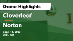 Cloverleaf  vs Norton  Game Highlights - Sept. 14, 2022