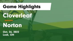 Cloverleaf  vs Norton  Game Highlights - Oct. 26, 2022