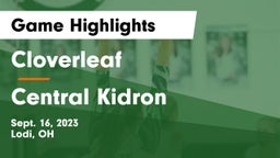 Cloverleaf  vs Central Kidron Game Highlights - Sept. 16, 2023