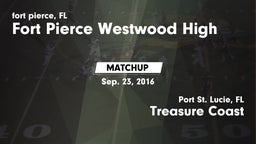 Matchup: Fort Pierce vs. Treasure Coast  2016