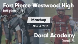 Matchup: Fort Pierce vs. Doral Academy  2016