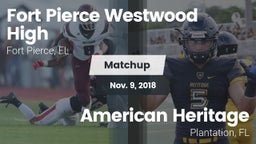 Matchup: Fort Pierce vs. American Heritage  2018
