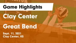 Clay Center  vs Great Bend  Game Highlights - Sept. 11, 2021