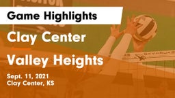 Clay Center  vs Valley Heights  Game Highlights - Sept. 11, 2021