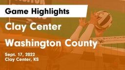 Clay Center  vs Washington County  Game Highlights - Sept. 17, 2022