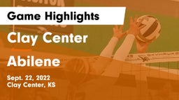 Clay Center  vs Abilene  Game Highlights - Sept. 22, 2022