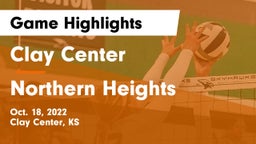 Clay Center  vs Northern Heights  Game Highlights - Oct. 18, 2022