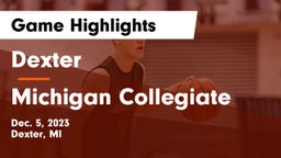 Dexter  vs Michigan Collegiate Game Highlights - Dec. 5, 2023