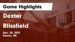 Dexter  vs Blissfield  Game Highlights - Dec. 28, 2023