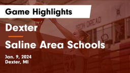 Dexter  vs Saline Area Schools Game Highlights - Jan. 9, 2024