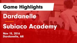 Dardanelle  vs Subiaco Academy Game Highlights - Nov 15, 2016