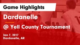 Dardanelle  vs @ Yell County Tournament Game Highlights - Jan 7, 2017
