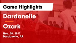 Dardanelle  vs Ozark Game Highlights - Nov. 30, 2017