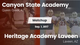 Matchup: Canyon State vs. Heritage Academy Laveen 2017