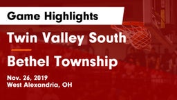 Twin Valley South  vs Bethel Township  Game Highlights - Nov. 26, 2019