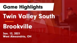 Twin Valley South  vs Brookville  Game Highlights - Jan. 12, 2021