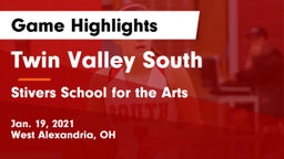 Twin Valley South  vs Stivers School for the Arts  Game Highlights - Jan. 19, 2021
