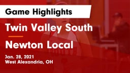 Twin Valley South  vs Newton Local  Game Highlights - Jan. 28, 2021