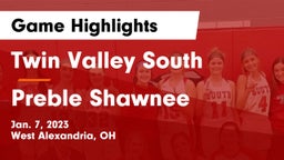 Twin Valley South  vs Preble Shawnee  Game Highlights - Jan. 7, 2023