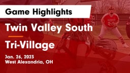 Twin Valley South  vs Tri-Village  Game Highlights - Jan. 26, 2023