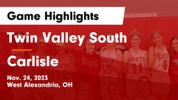 Twin Valley South  vs Carlisle  Game Highlights - Nov. 24, 2023