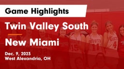 Twin Valley South  vs New Miami  Game Highlights - Dec. 9, 2023